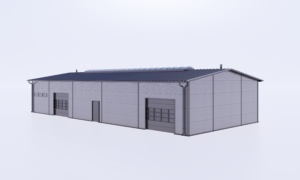 Hala stalowa 12x25x5 — Projekt Hali